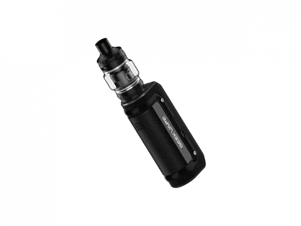 La box Aegis Mini 2 (M100) présentée dans son kit avec le clearomiseur GeekVape Z nano Tank.