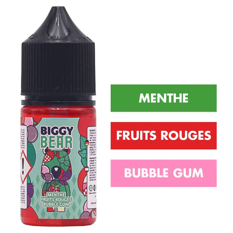 Arôme Menthe Fruits Rouges Bubble Gum 30 mL
