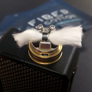 coton installé sur le montage